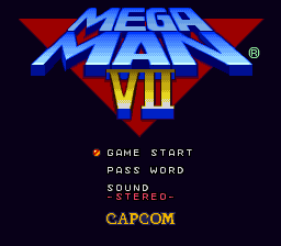 Megaman VII (Europe) Title Screen